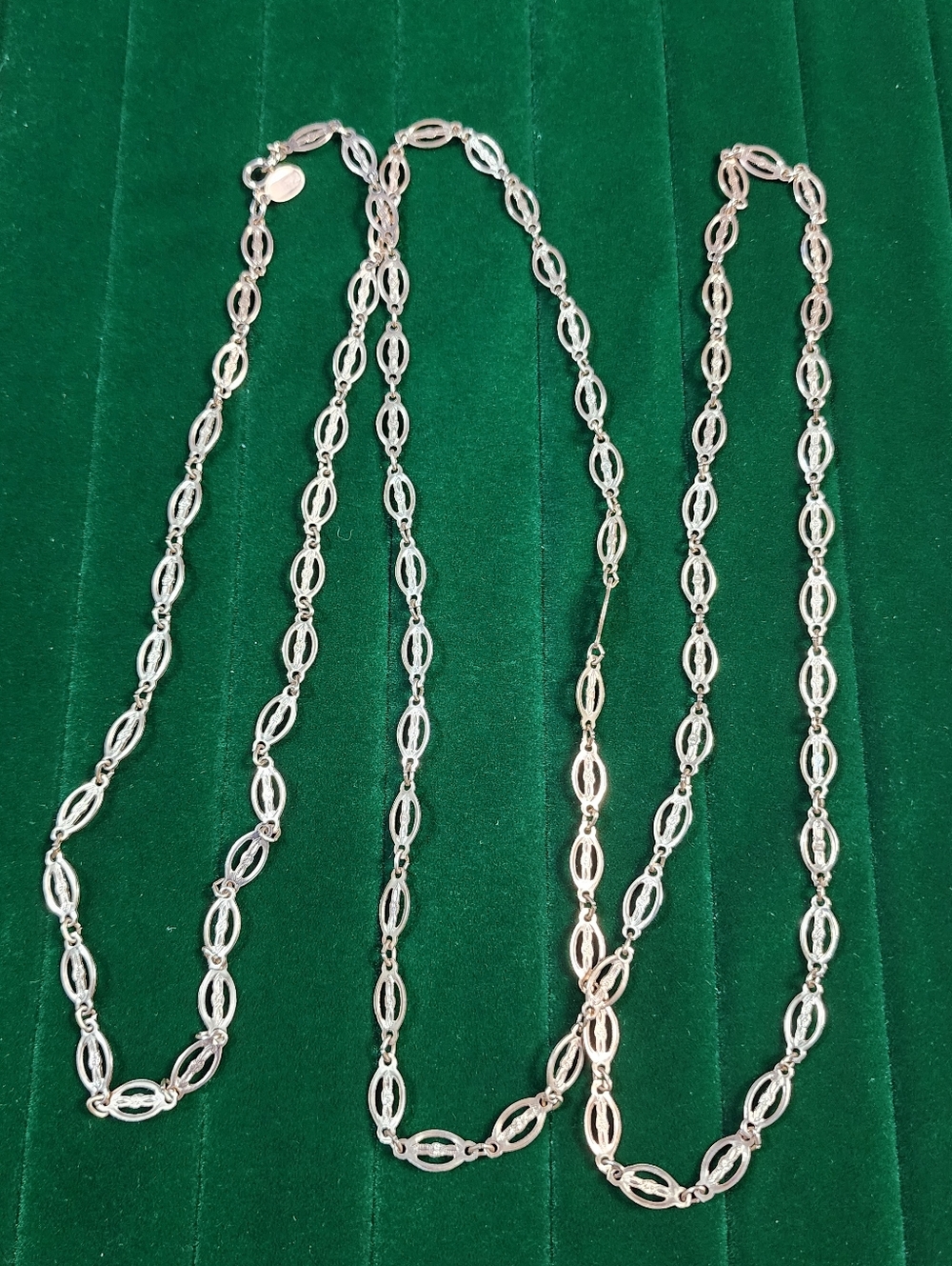 Park Lane Shiny Gold Tone  Oval-Link Station Necklace